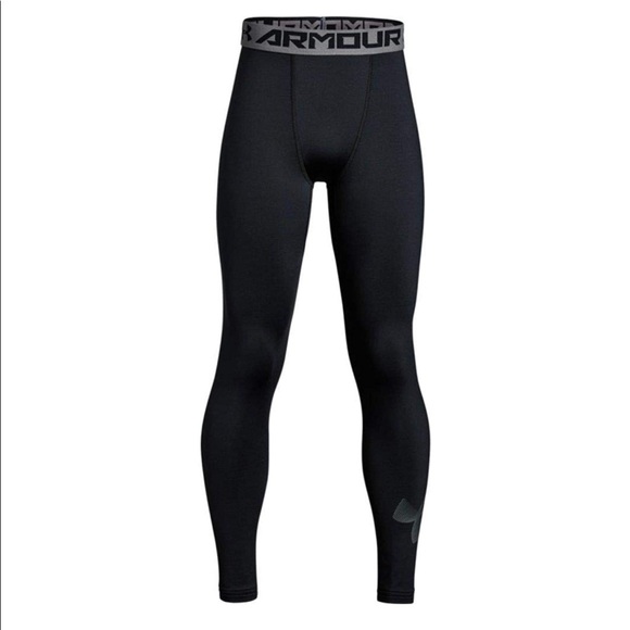 Under Amour Boy’s ColdGear Leggings Sz YXL - Picture 1 of 8